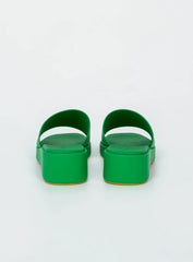 Delia Sandals Primary Green