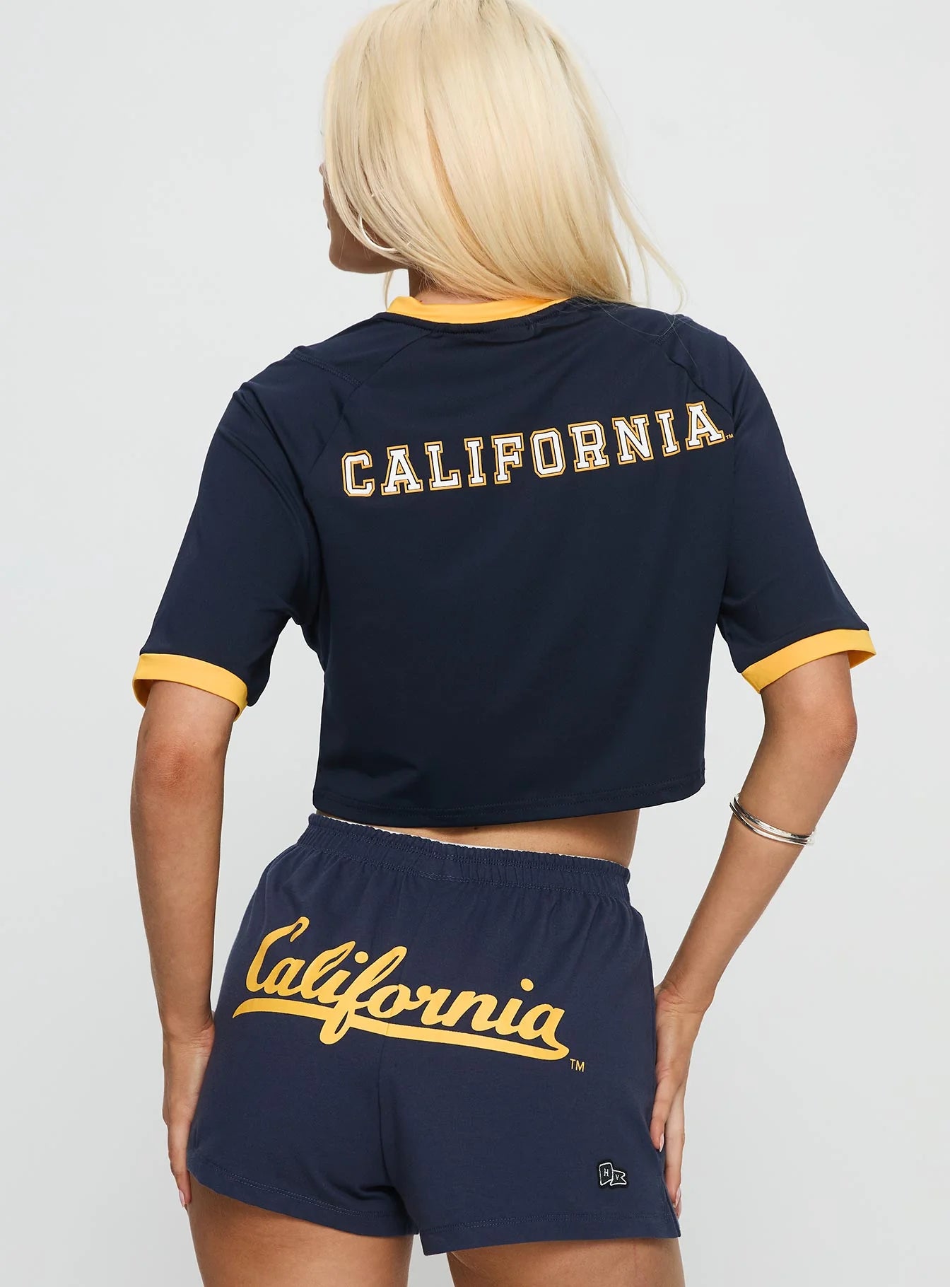 UC Berkeley Cropped Soccer Jersey Tee Blue