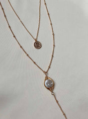 Haddon Pearl Necklace Gold