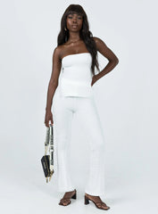 Vereen Strapless Top White