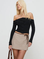 Korren Low Rise Skort Plaid Tall