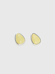 Vanita Earrings Silver Yellow