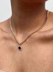 Kaye Necklace Gold / Green