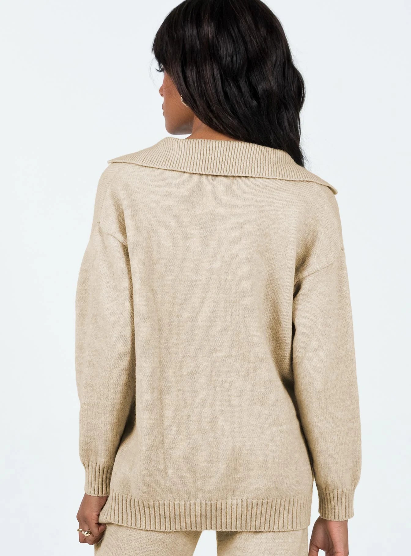 Waite Knit Sweater Beige