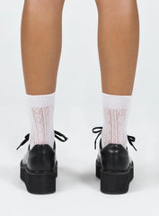 Emersen Platform Flats Black