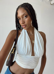 Cambor Halter Top Off White