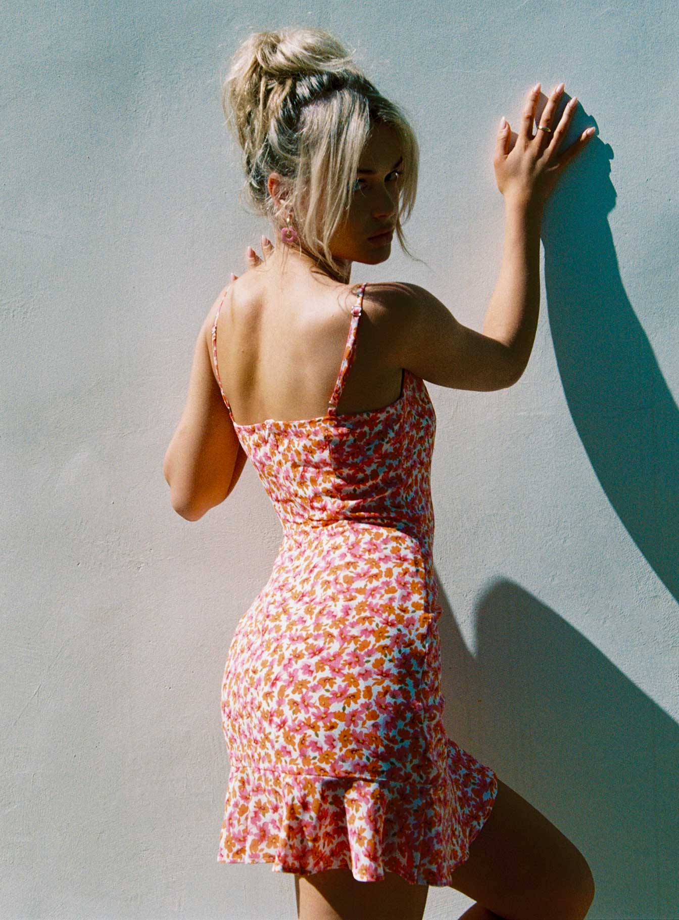 Cottage Hill Mini Dress Pink Floral