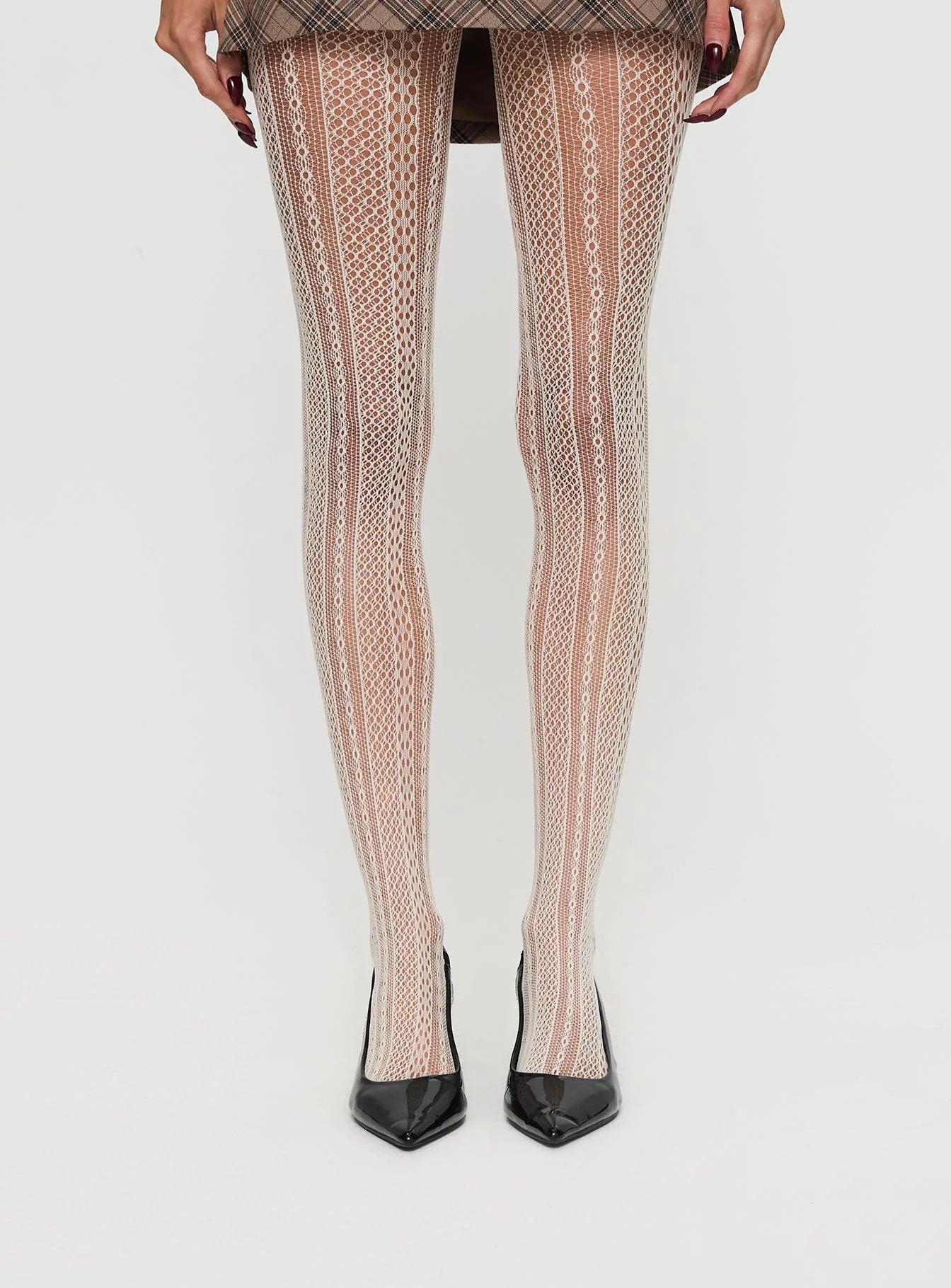 Vaugn Lace Stocking Cream