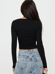 Jakob Long Sleeve Top Black