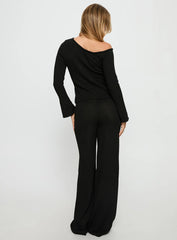Jaede Knit Pants Black
