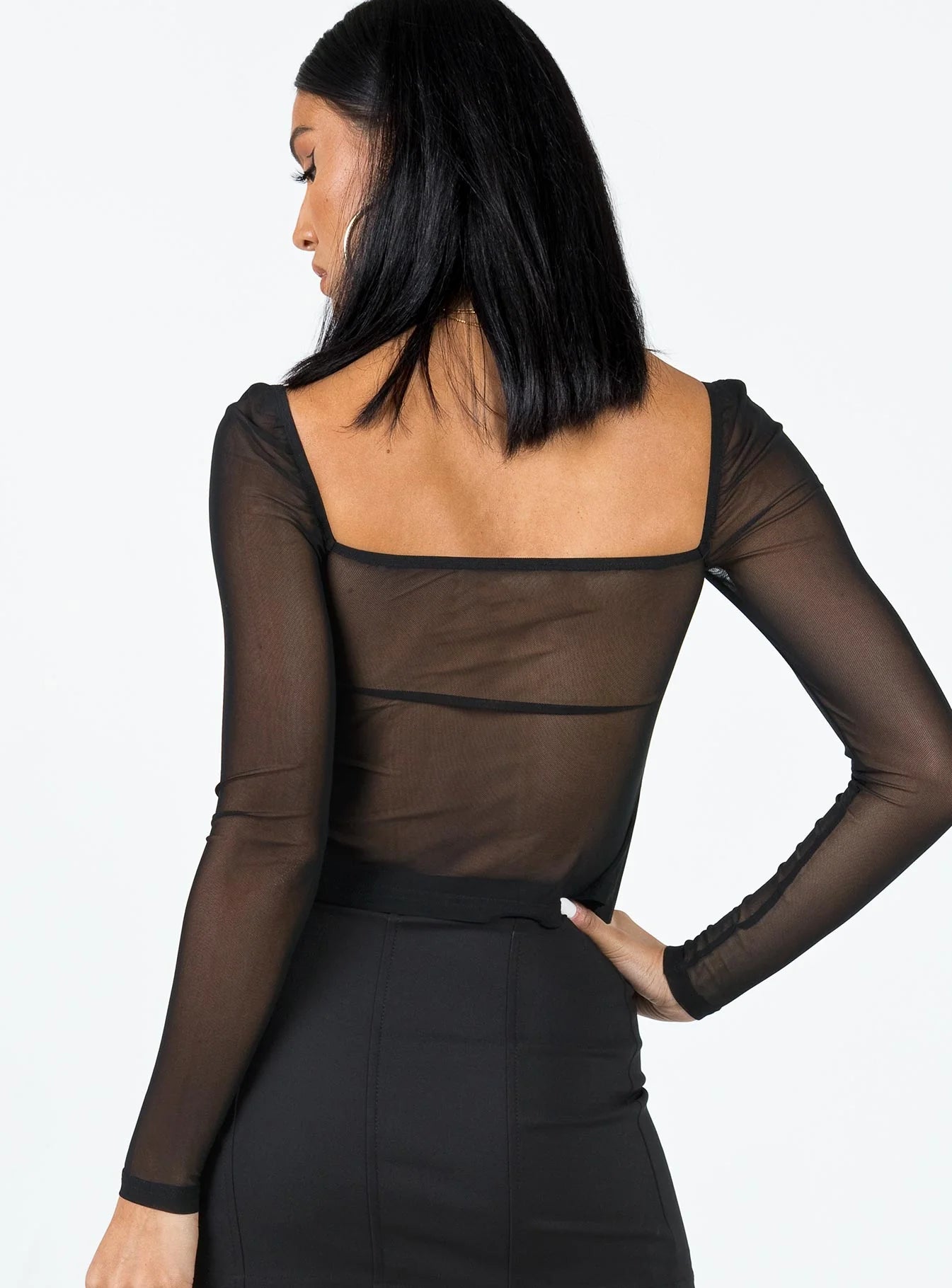 Bremmer Long Sleeve Top Black