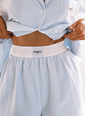 Early Riser Sleep Pants Blue Stripe