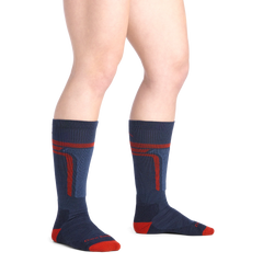 Kids T-Bar Over-the-Calf Midweight Ski & Snowboard Socks