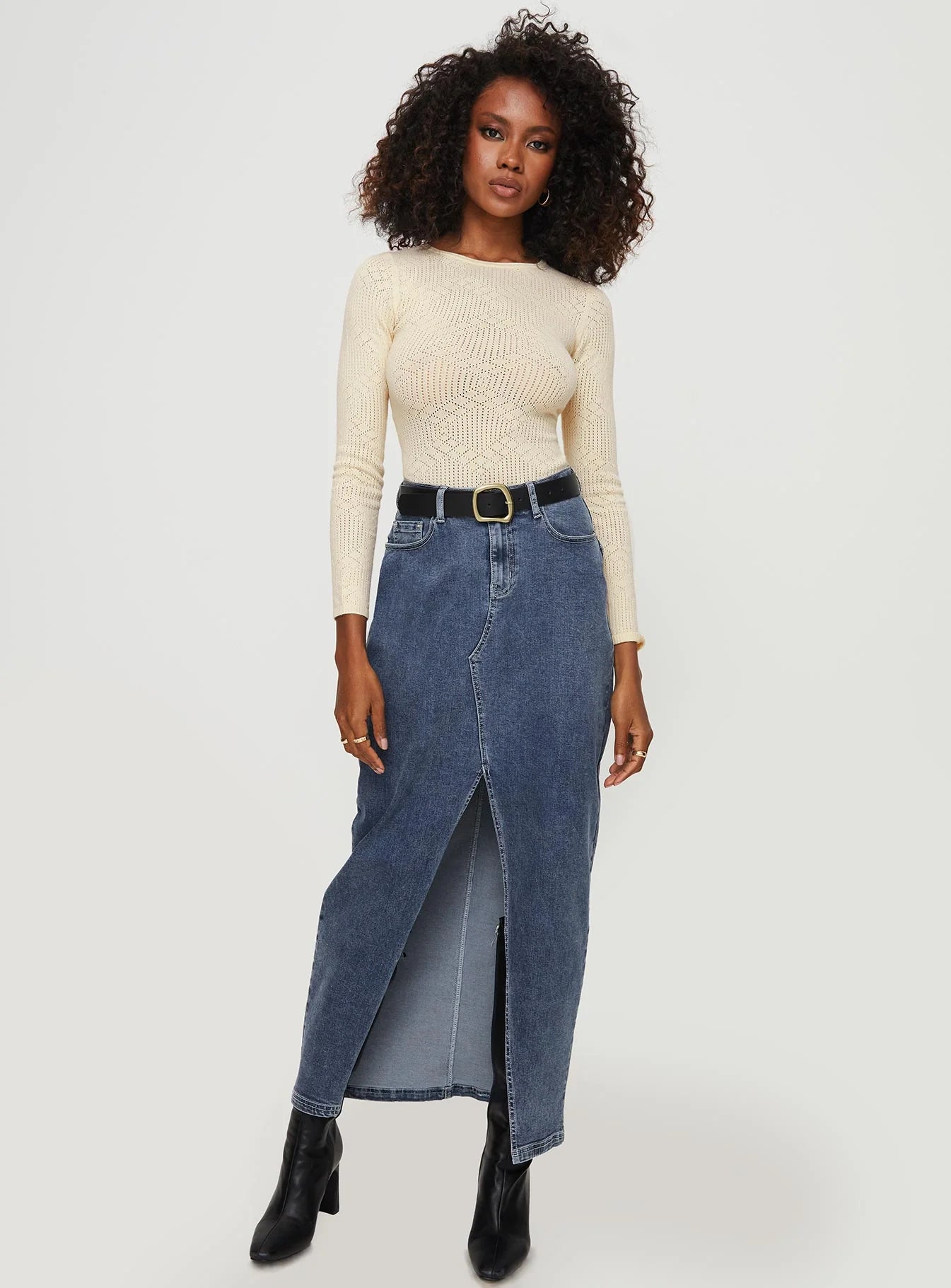Carouso Long Sleeve Bodysuit Cream