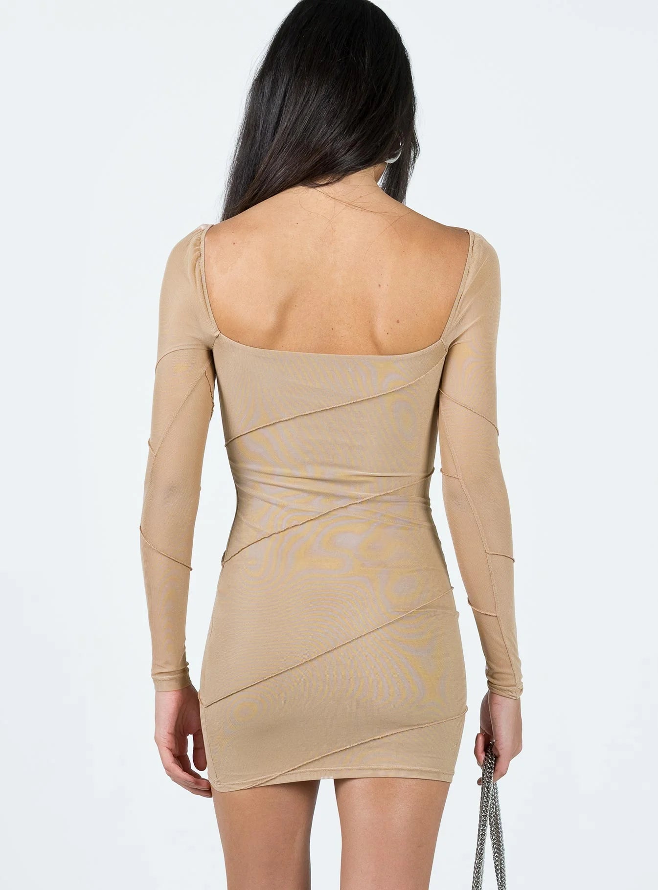 Navaline Mini Dress Beige