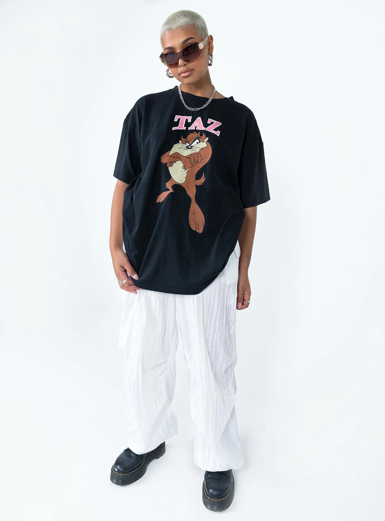 Taz Oversized Tee Black