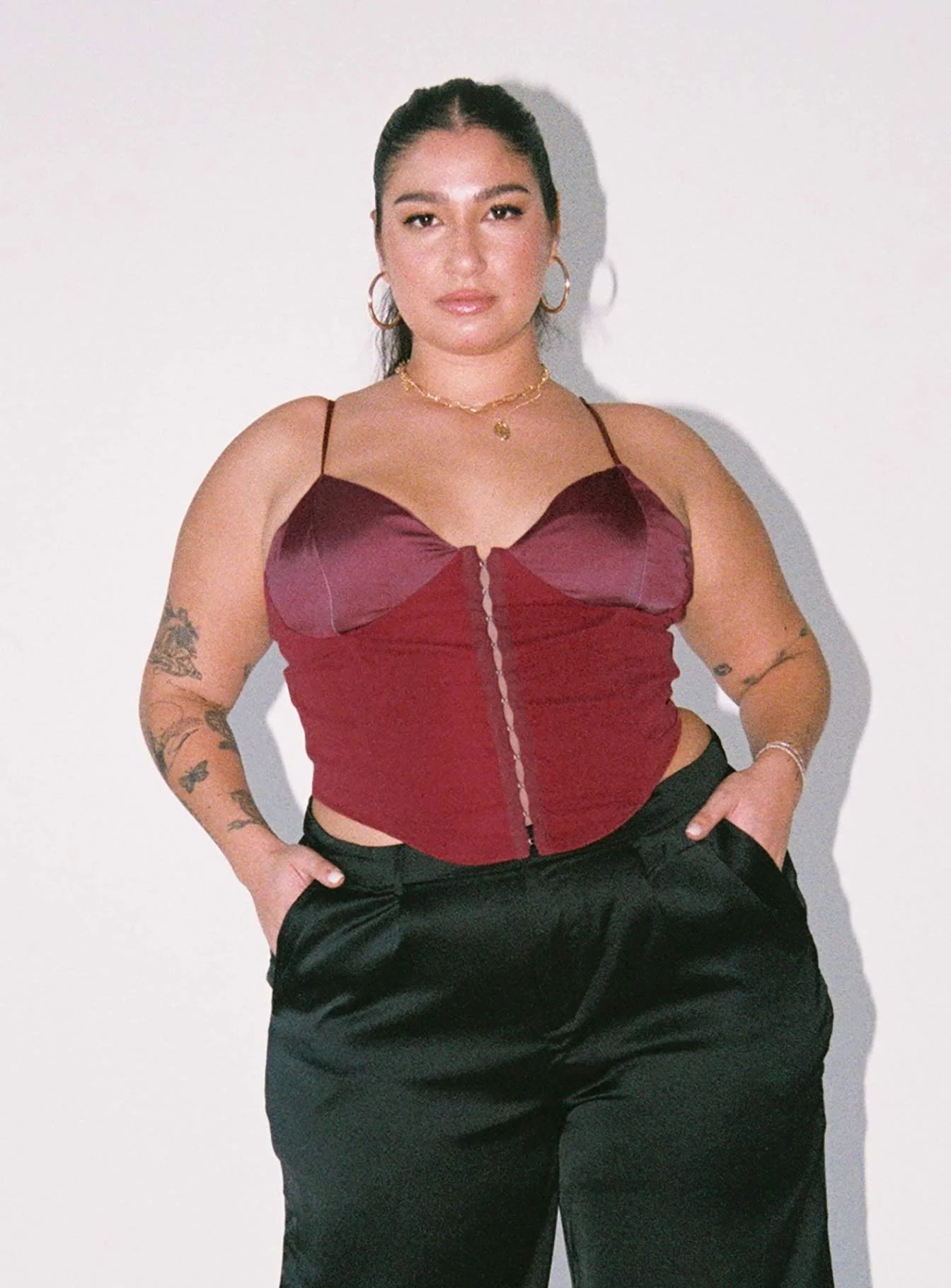 Palisade Corset Top Red Curve