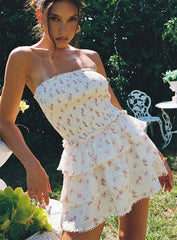 Sunkiss Frill Mini Dress Floral