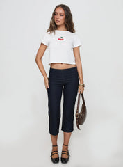 Three's A Charm Top White