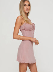Cipher Mini Dress Pink