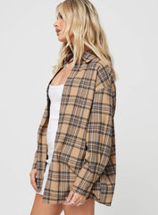 Tollen Shirt Beige Check