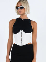 Rosina Underbust Corset White