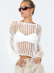 The Kennedy Sweater White