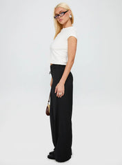 Just Have Fun Wide Leg Pant Black