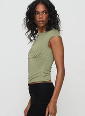 Musia Cowl Neck Top Green