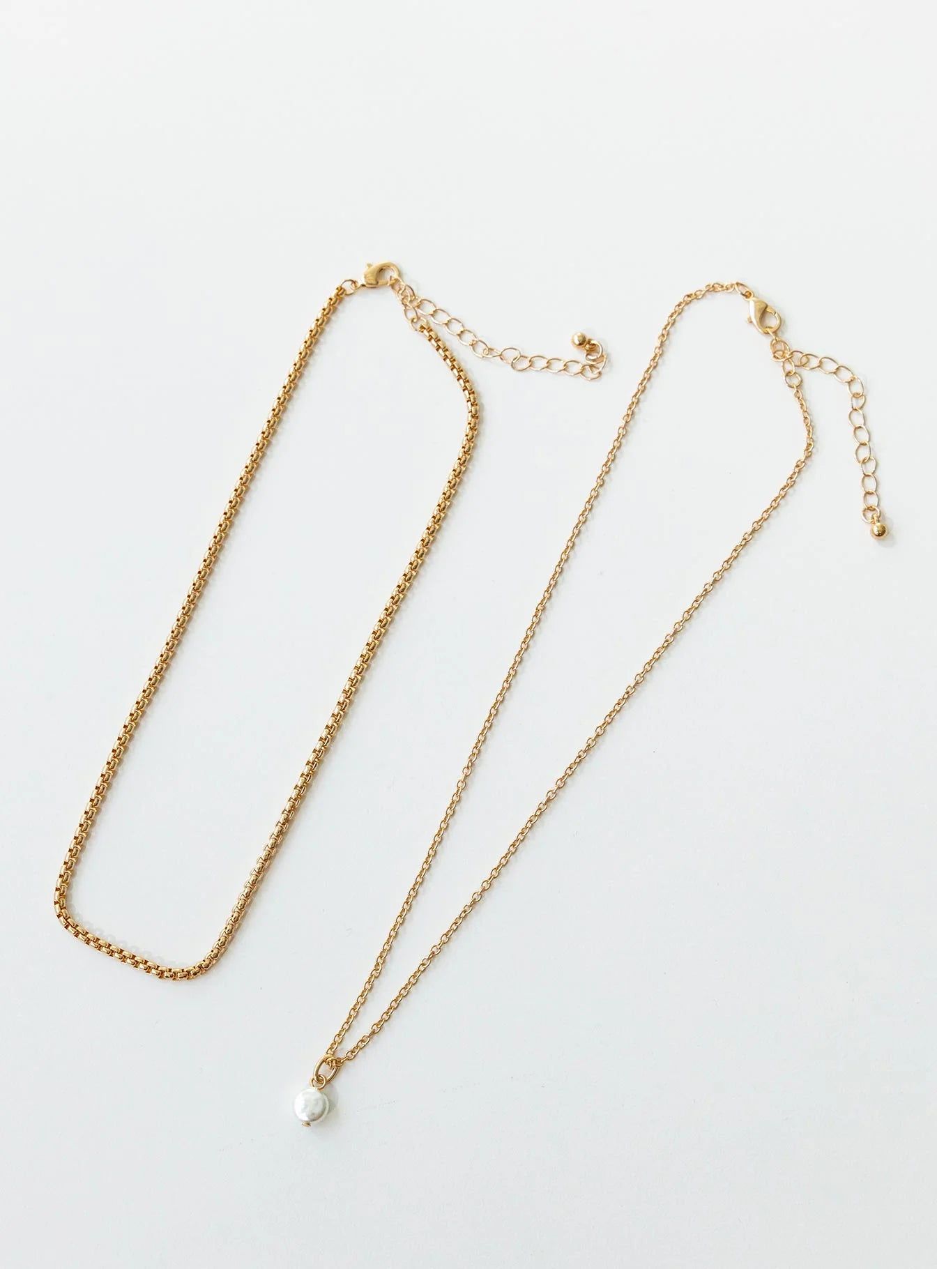 Blanchard Pearl Necklace Gold
