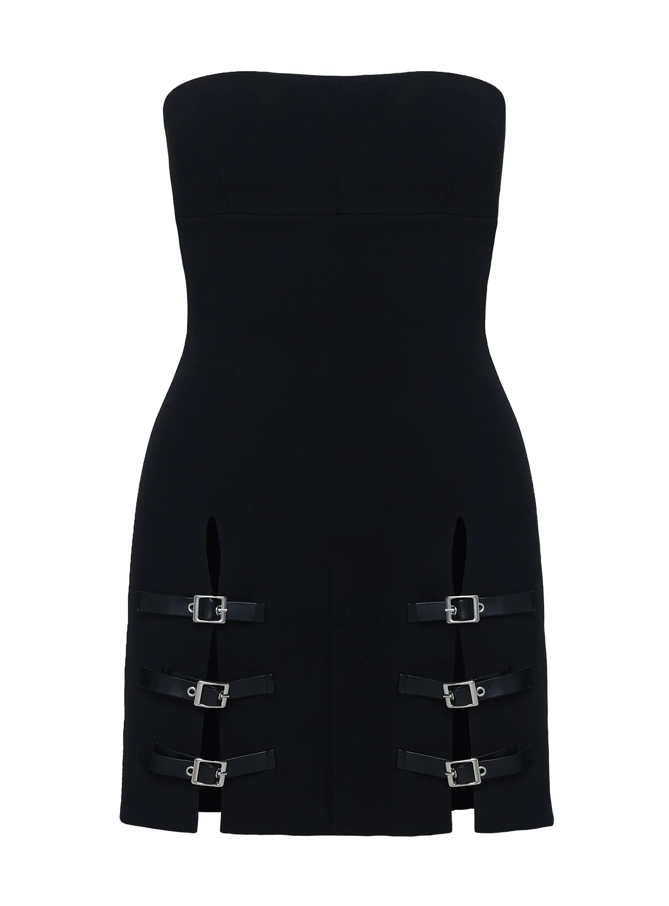 Pleasance Strapless Mini Dress Black
