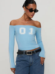 One And Only Long Sleeve Top Blue