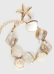 Amplitude Shell look Bracelet Gold