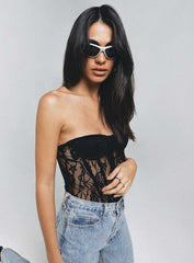 Rafferty Strapless Bodysuit Black