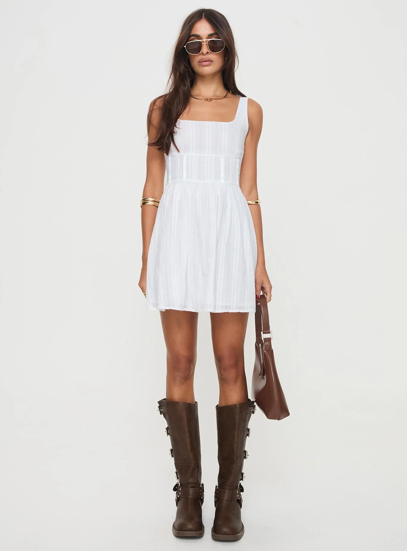 Lorinda Mini Dress White