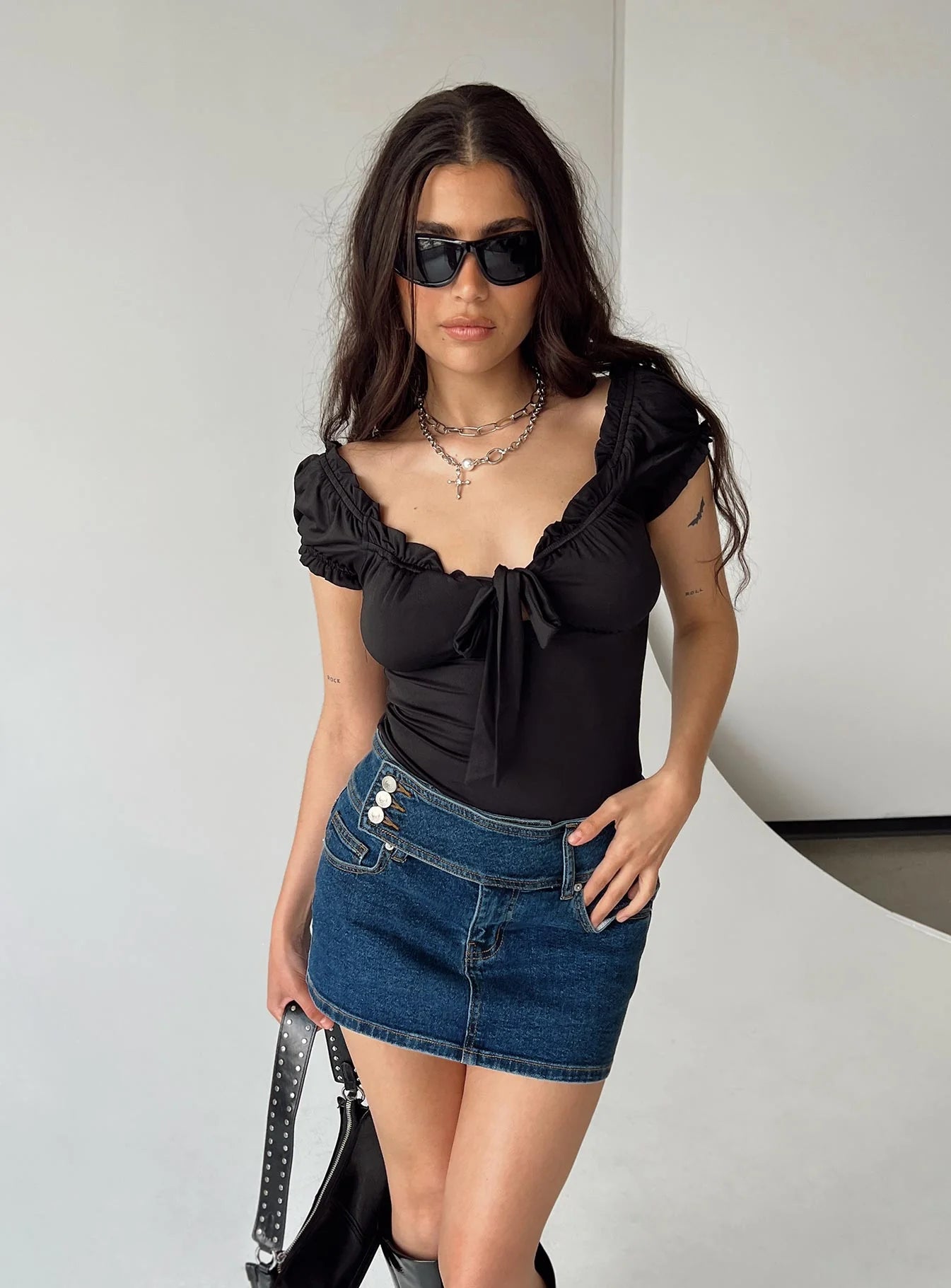 Medina Bodysuit Black Petite