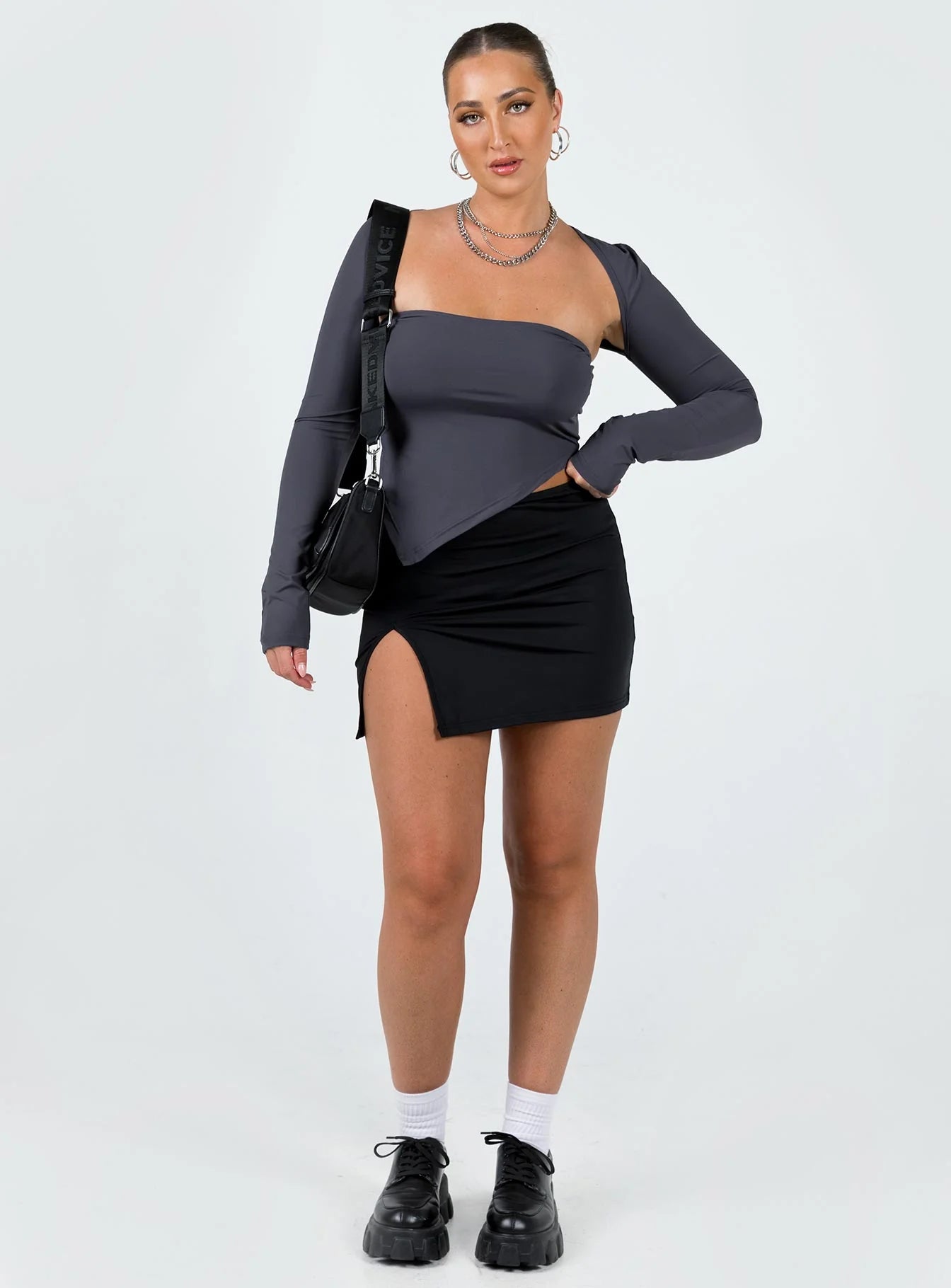 Koslo Bolero Top Slate