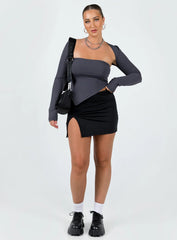 Koslo Bolero Top Slate