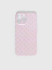What You Wanted Iphone Case Pink Polka