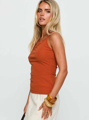 Amarante Sleeveless Top Orange