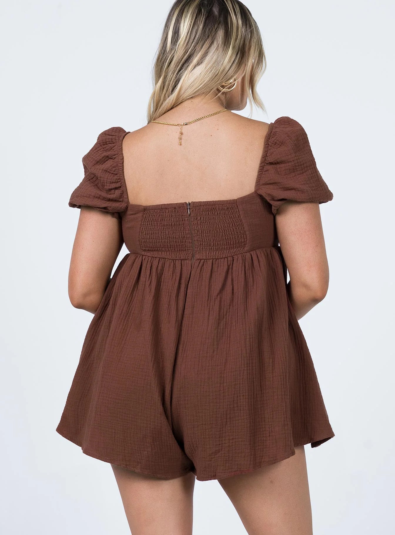 Lorna Romper Brown Petite