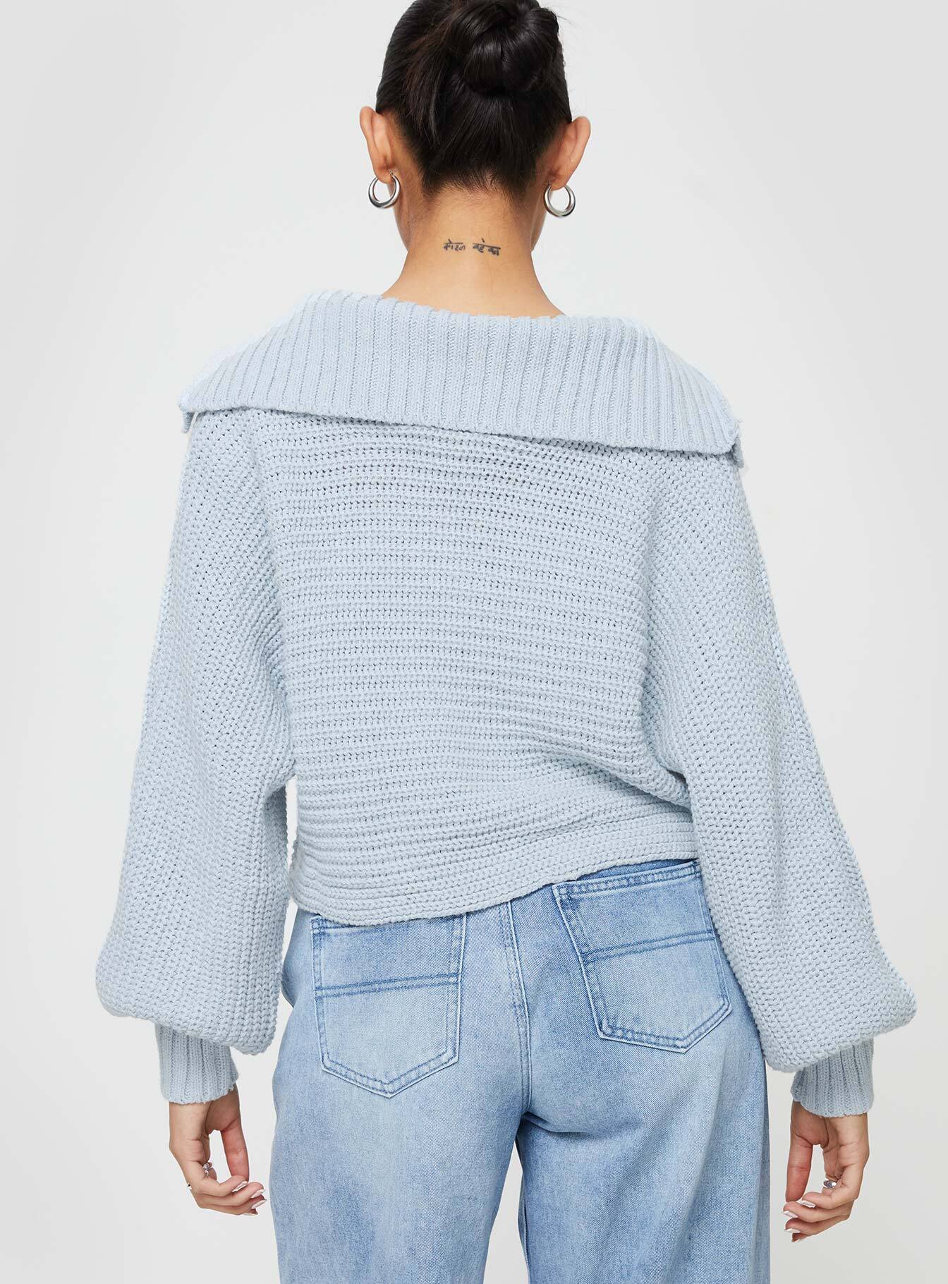 Wester Ribbed Sweater Blue
