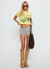 Jeep Girl Graphic Top Yellow
