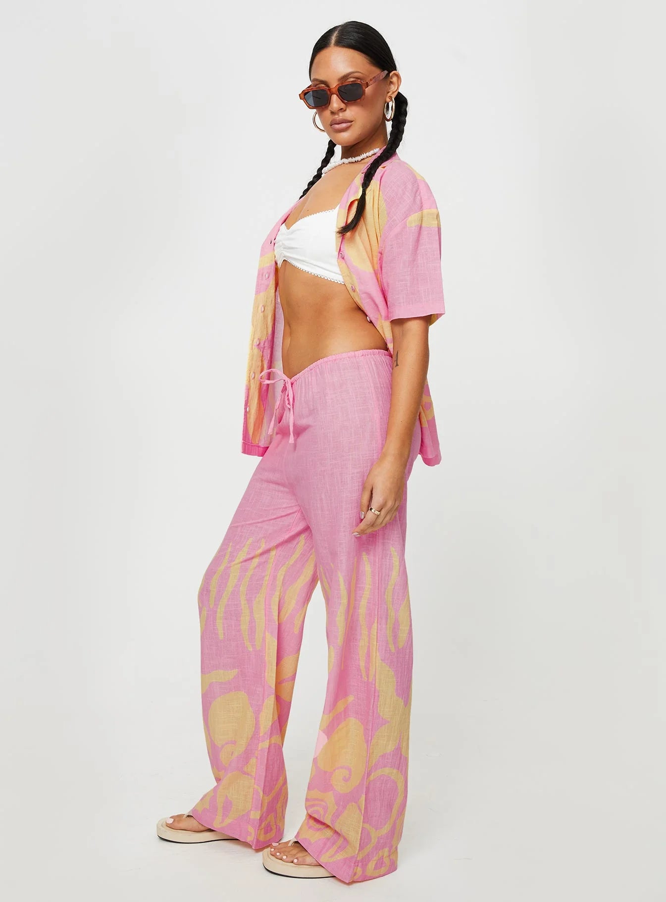 Sollene Pants Pink/yellow