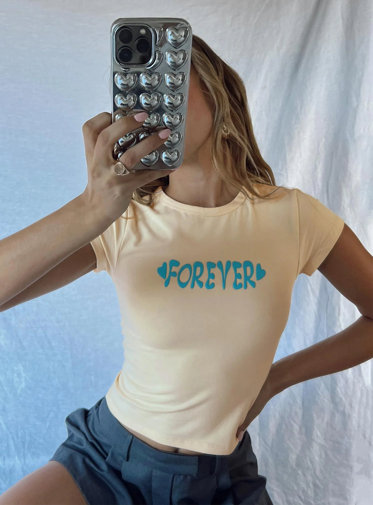 Vacation Forever Tee Cream / Blue