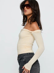 Dusky Long Sleeve Top Cream