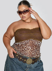 Art Deco Top Brown Curve