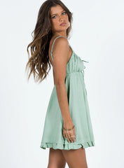 Empress Of Love Mini Dress Sage