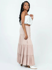 Miriah Maxi Skirt Beige