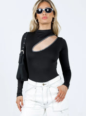 Belli Cut Out Bodysuit Black